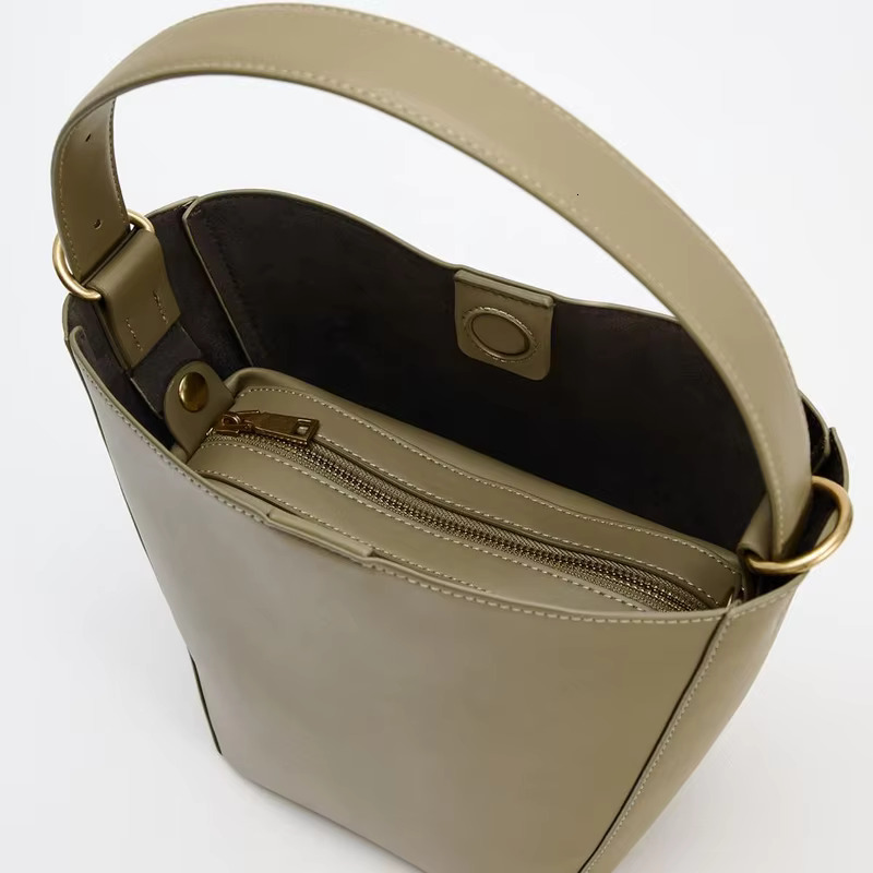 Fashion Large Capacity Buckets Designer Women Handbags Pu Leather Shoulder Crossbody Bags Small Tote Composite Bag
