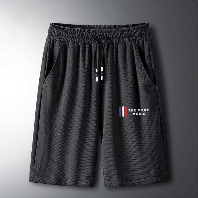Summer cropped pants air-conditioned ice silk pants mens sports shorts mens loose thin casual fattening Plus Size Medium shorts W250212