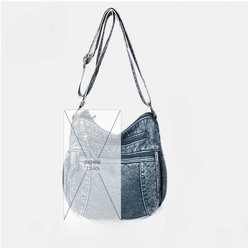 Pu Mailman Bag Retro Versatile Middle-aged Mother Bag Fashionable Large Capacity Single Shoulder Diagonal Cross Bag 250207