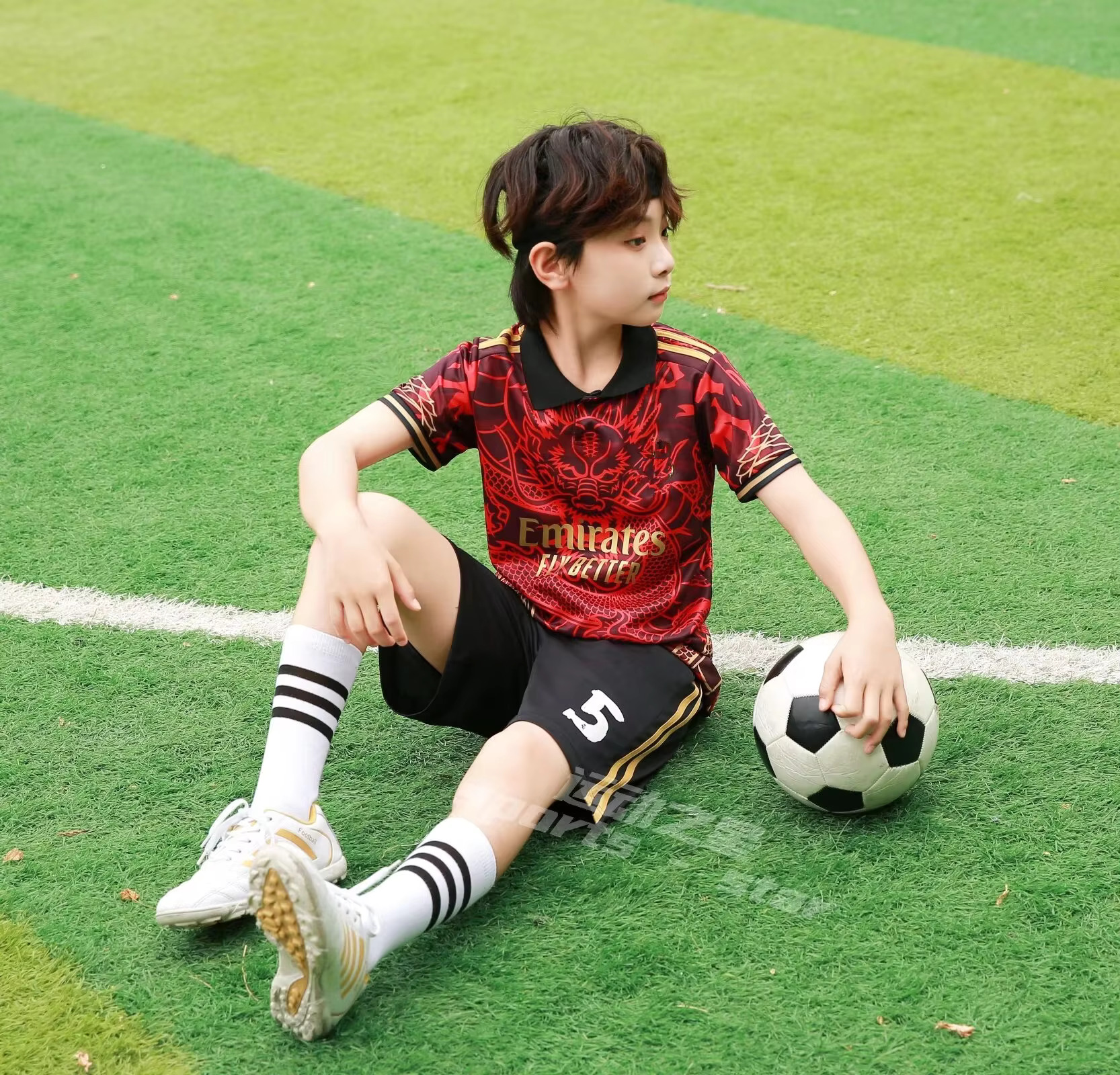 Football Training BELGHAM Fan Jersey Children's Suit Men's Team Uniform Breathable Football Sports
