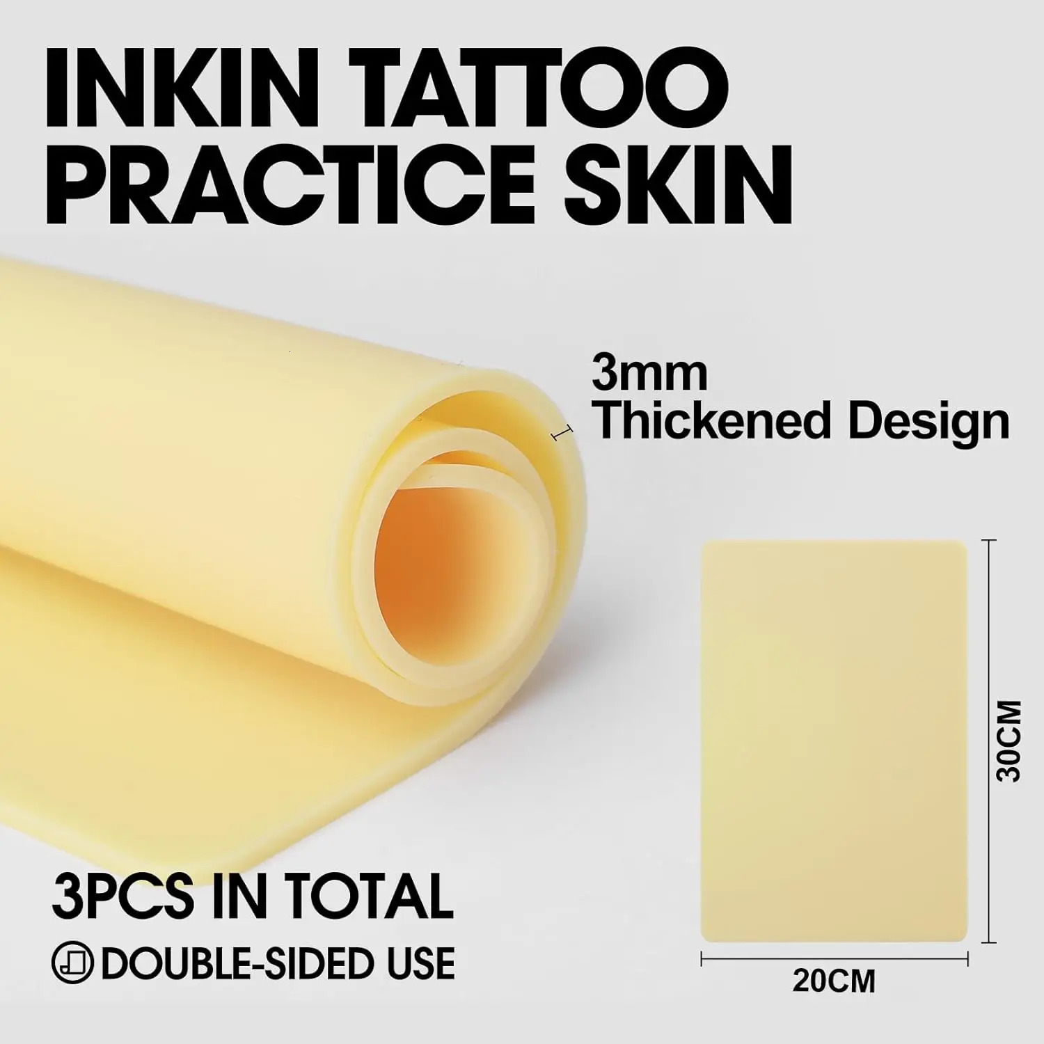 m EZ Tattoo Practice Skin Tattoo Fake Skin A4 20 30cm Silicone Double Sides Thickness Silicone Microblading Eyebrow anent 250214
