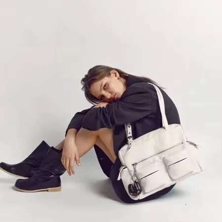 Samo Ondoh Korean Fashion Women's Underarm Motorcycle Samoondoh Large Multi-Pocket Adjustable Shoulder Bag