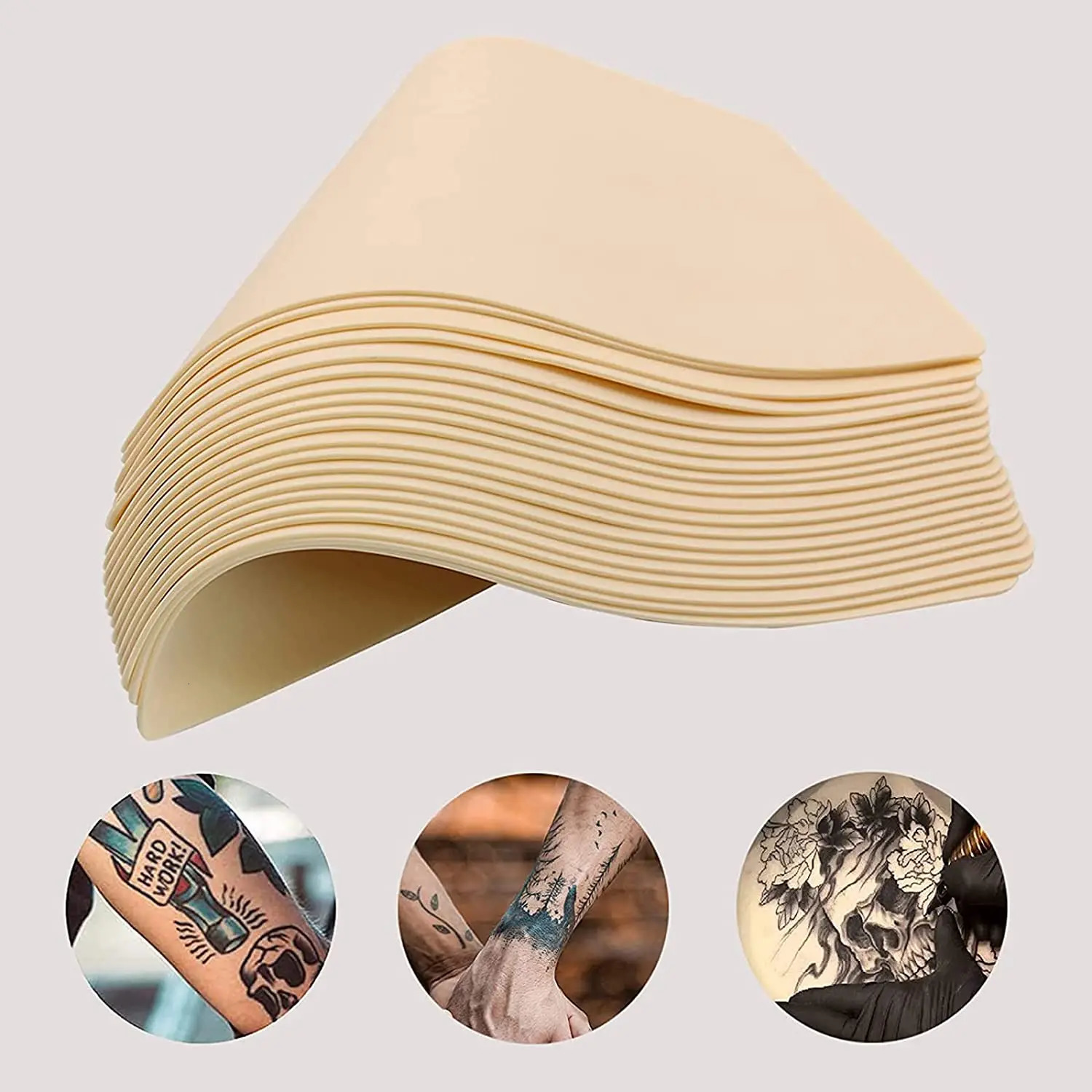 30/10/5/1PCS Silicone Tattoo Practice Skin Double Fake Tattoo Skin anent Makeup Tattoo Beginner Practice Synthetic Leather 250207