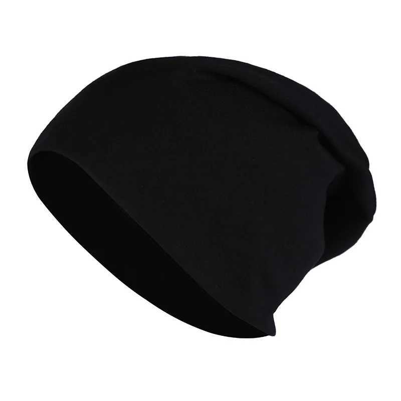 COKK Beanies for Men unisex summer autumn hat Wen Thin Beanie hip-hop hat knitted hat Fem M bone soft black X250212