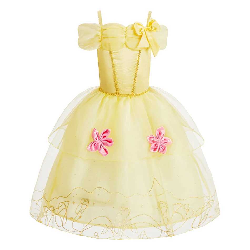Kids Princess Vestidos Little Girls Birthday Clothing Children Arlo Bell Rapunzel Par Halloween Dress Up Kids Cosplay DressesXJ250117
