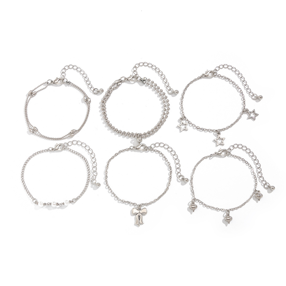 Woman fashion Jewelry butterfly combined with gold bracelet, simple pearl irregular designer Bracelet set