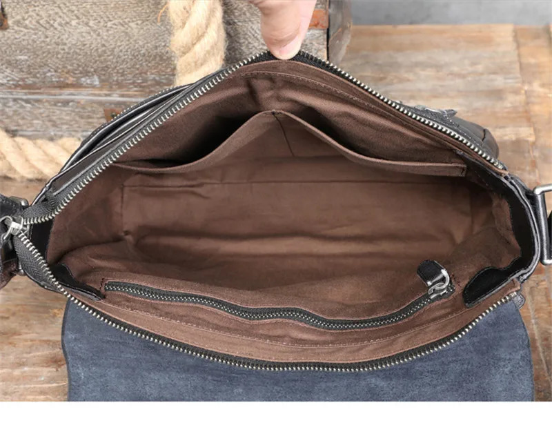 PNDME casual natural genuine leather mens messenger bag daily work real cowhide black tablets A4 document shoulder bag 250207