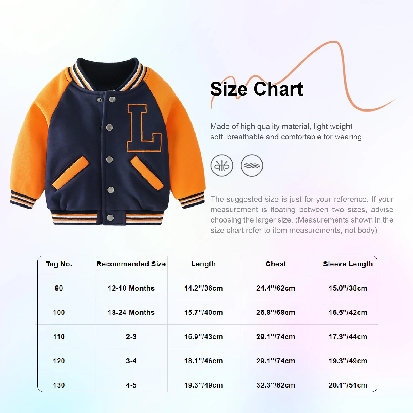 Toddler Kids Boys Baseball Jacket Long Sleeve Buttons Color Block Pockets Letter Embroidery Bomber Coat Outerwear Schooling Wear 250211