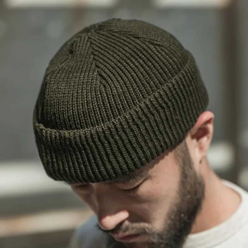 Bronson USAF Type A-4 CAP WWII Ground Crew Woolen Knitted Hat Unisex Beanies X250212