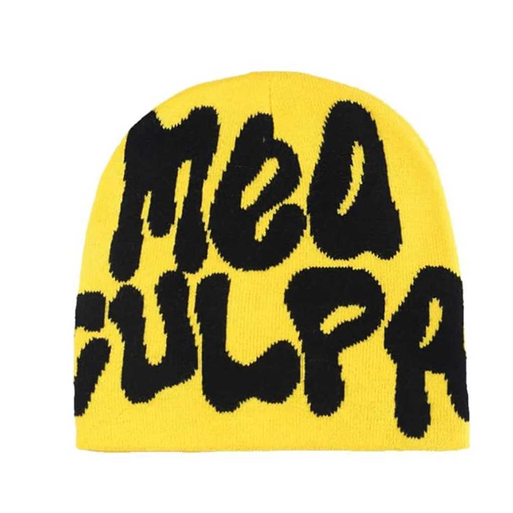 Unisex Y2k Beanie Hat MEA Graphic Winter Hat Warm Knitted CapHip Hop Caps for Men Cute Hat Y2k Man Cap X250212