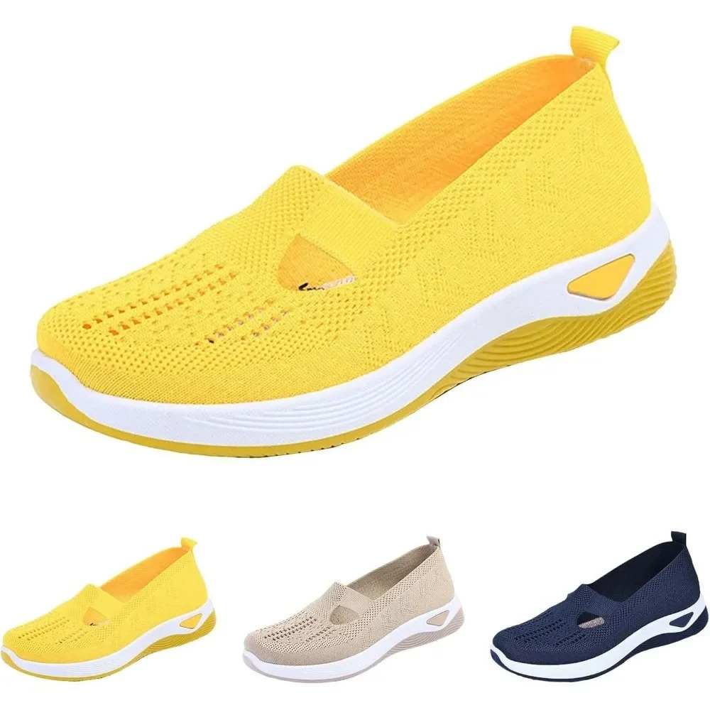 Orthopedic Shoes for Women Walking Shoes Slip On Arch Support Memory Foam Breathable Sneakers Summer Comfortable Casual Trainers 250208