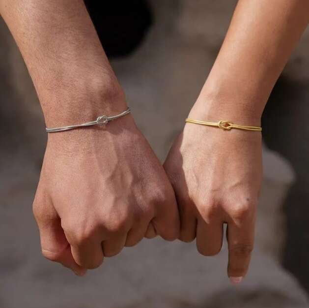 Jewelry Stainless Steel Handmade Knot Bracelet Valentine's Mother's Day Gift