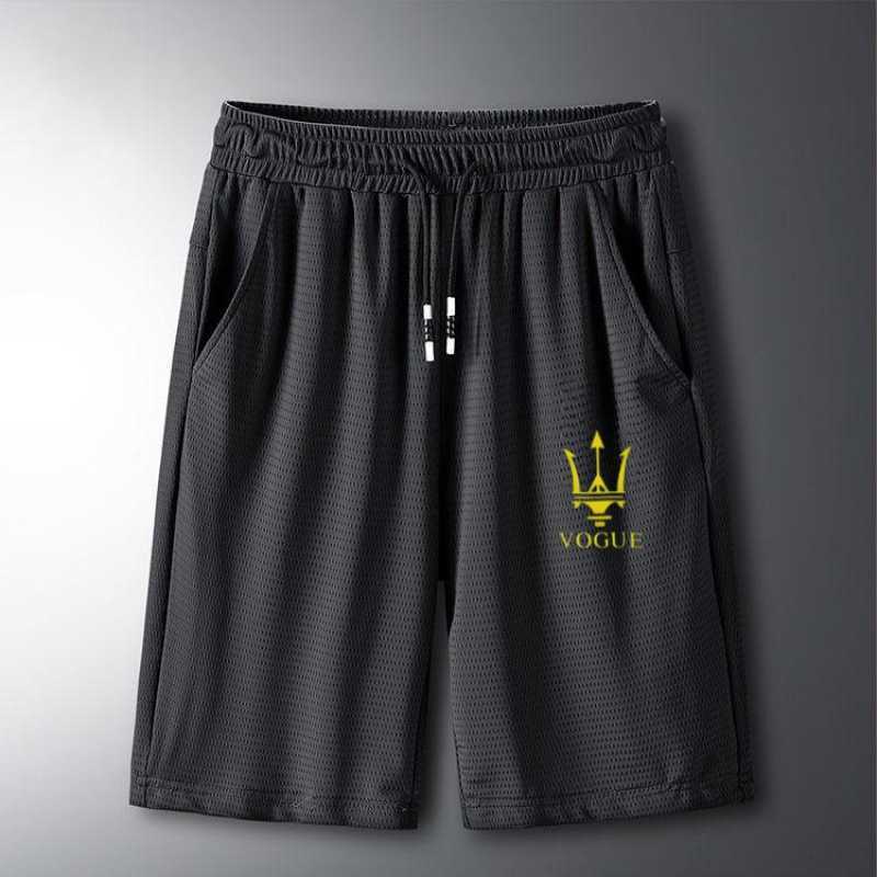 Summer cropped pants air-conditioned ice silk pants mens sports shorts mens loose thin casual fattening Plus Size Medium shorts W250212