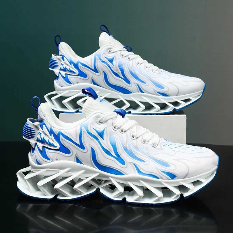 Flame Blade Running Shoes For Men INS Trendy Male Sneakers Anti-Slip Outdoor Jogging Footwear Chunky Sports Shoes ZapatillasC250304