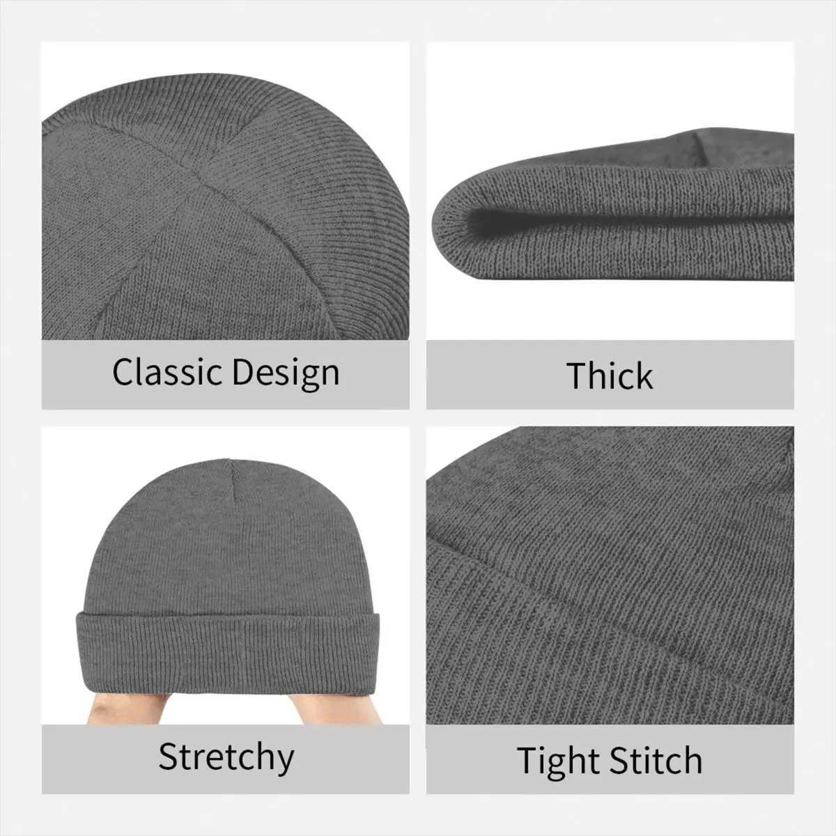 Polaris Warm Knitted Cap Hip Hop Bonnet Hat Autumn Winter Outdoor Beanies Hats for Men Wen Adt X250212