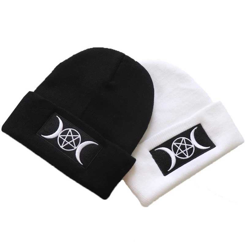 Newest Gothic Beanies 100% Cotton Cartoons Warm Winter ski Warm Knitted Hat Sklies Beanie Unisex fashion outdoor Casual hats X250212