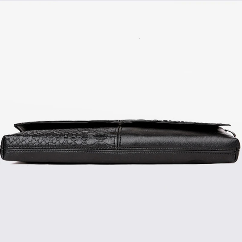 Female Shoulder Messenger Bags Casual Crossbody Bag Black PU Leather Trend Women Stone Print Chain Envelope Clutch Purses 250210