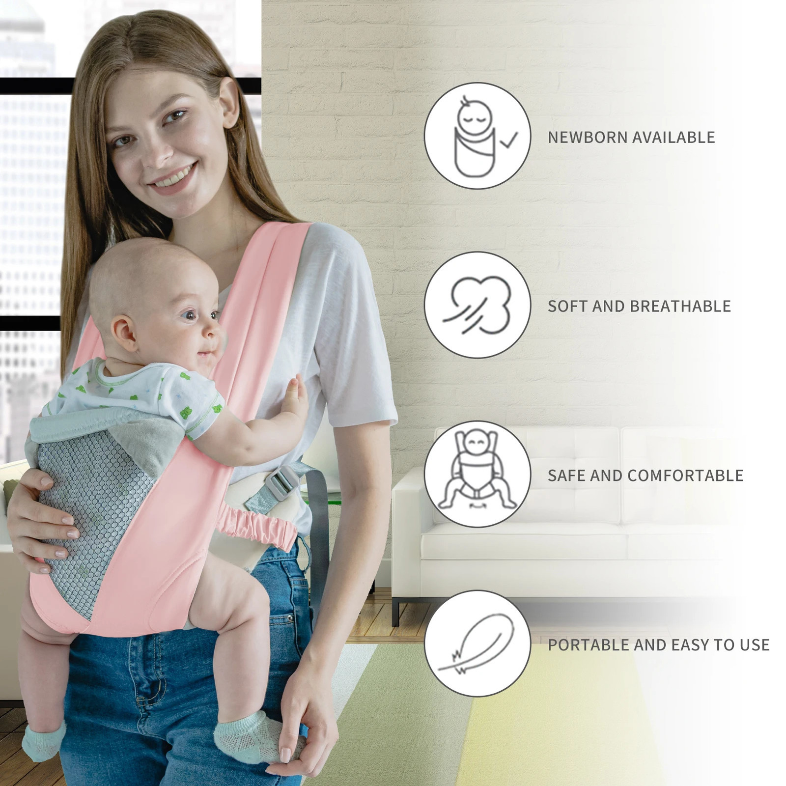 born Baby Sling Multifunctional Kangaroo Infant Holder Sling Wrap Backpacks Baby Outdoor Travel Activity Accessories 250211