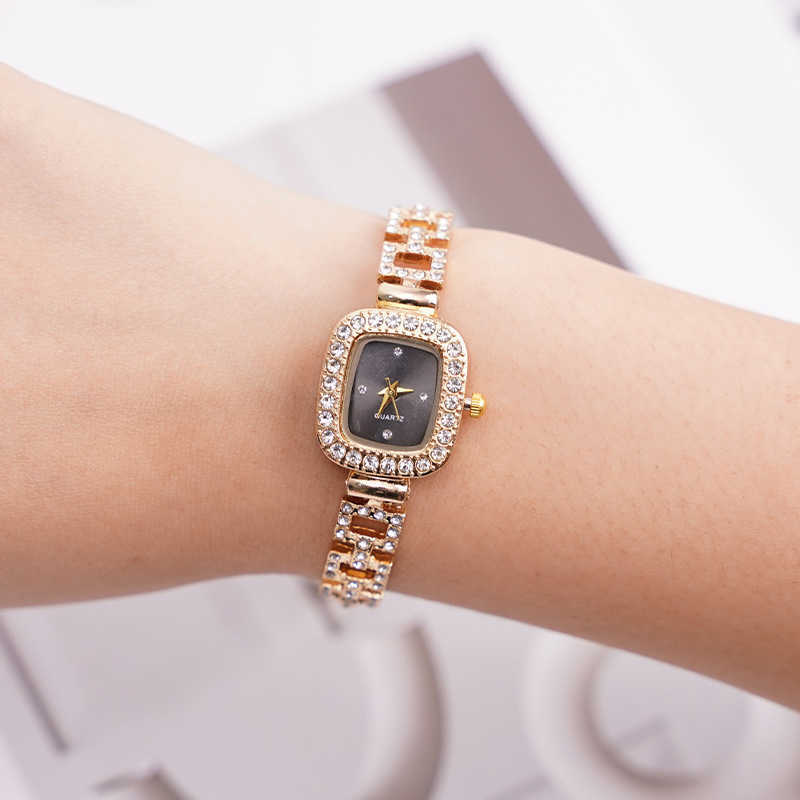 New alloy imitation mechanical watch with more precise needle running time stylish and business oriented dial high-end womens bracelet watch W250212