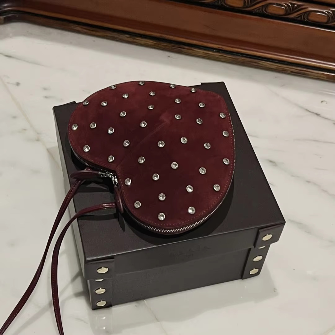 2024 ALAI New Heart Bag For Sac E Femme Bags For Women Bolsos De Mujer Mini Cross Bag Calfskin Love Bags A06