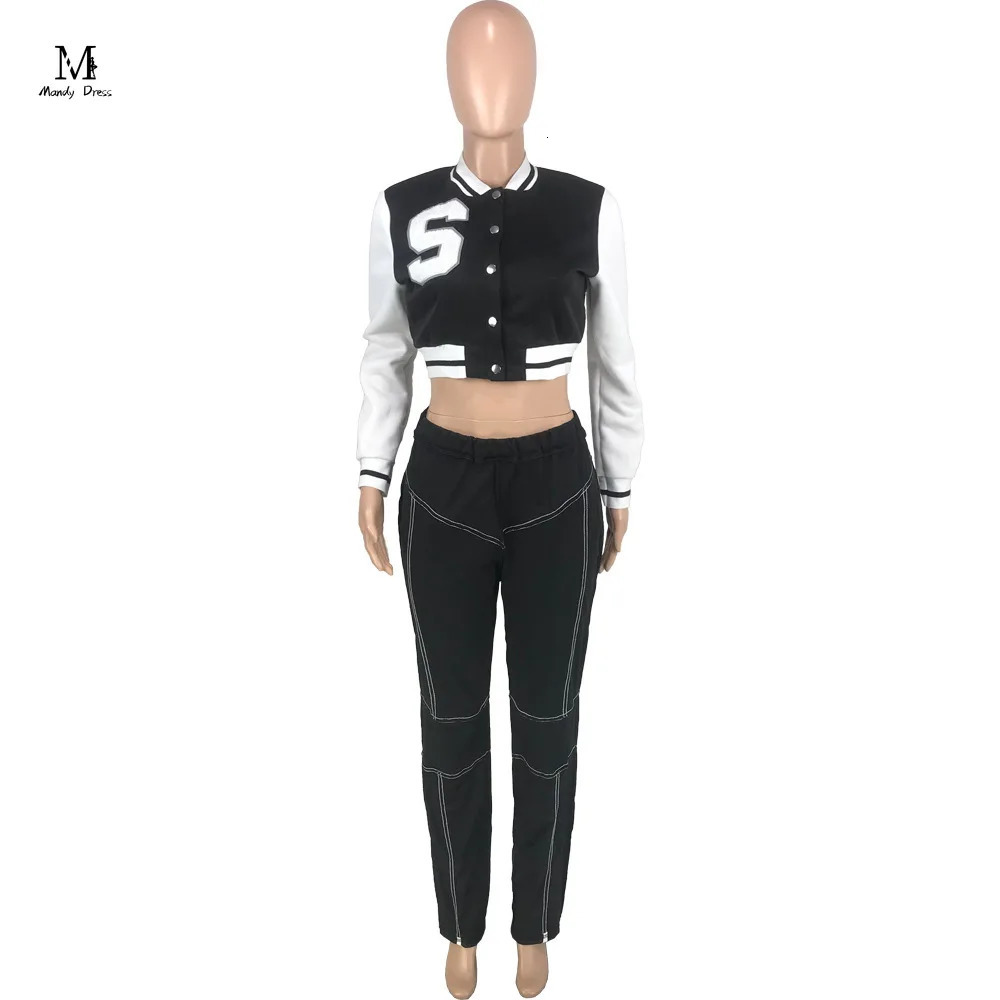 Fashion Women Varsity Jacket Long Sleeve Slim Letter Appliques Y2K Streetwear Autumn Winter Sweet Baseball Jacket 250212