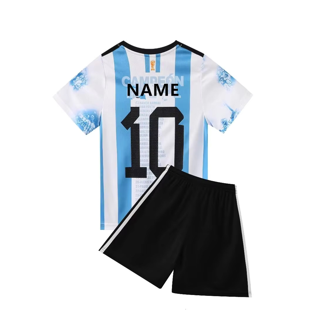 Children's Sports Suit Boy Girl#10Fans Shirt Training Wear Games Shirt Sport Running Men Kids Sets Kit Tops And Shorts