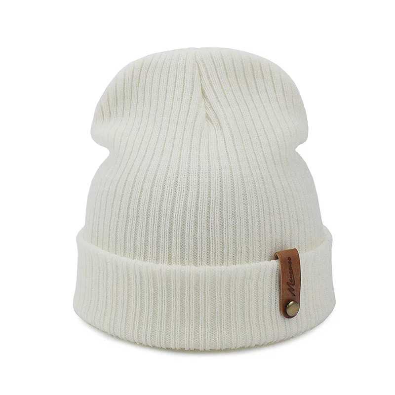 Knitted Warm Sklies Beanies For Wen Solid Soft Bonnet Caps Men wens winter hat 2021 Girl Students Keep Warm Hats X250212