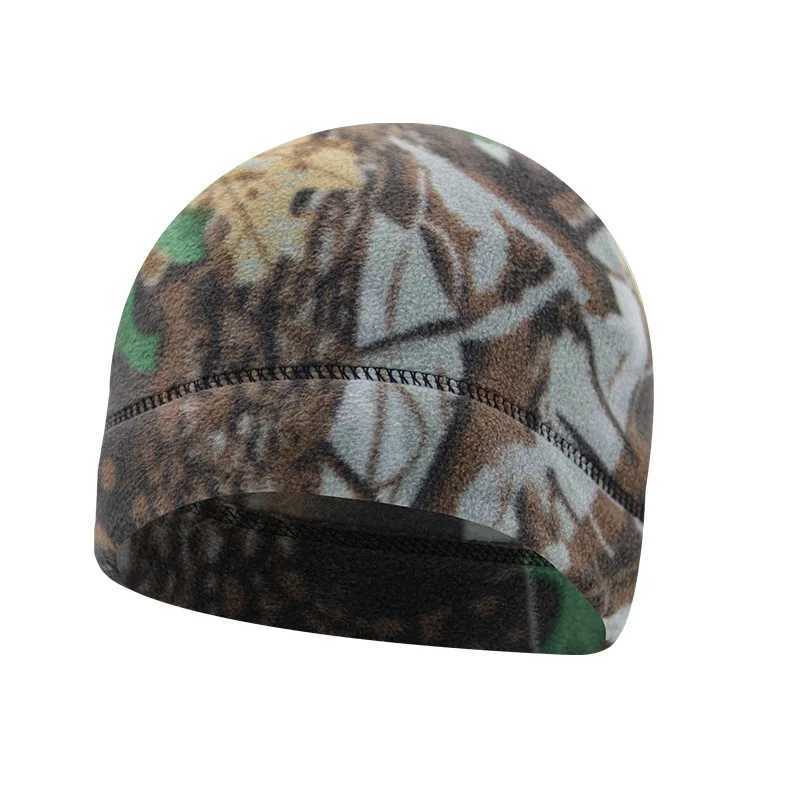 Camouflage Beanie Hat Soft Polar Fleece Caps for Autumn Winter Men Outdoor Keep Warm Ear Protected Melon Street Cap Wen Hats X250212