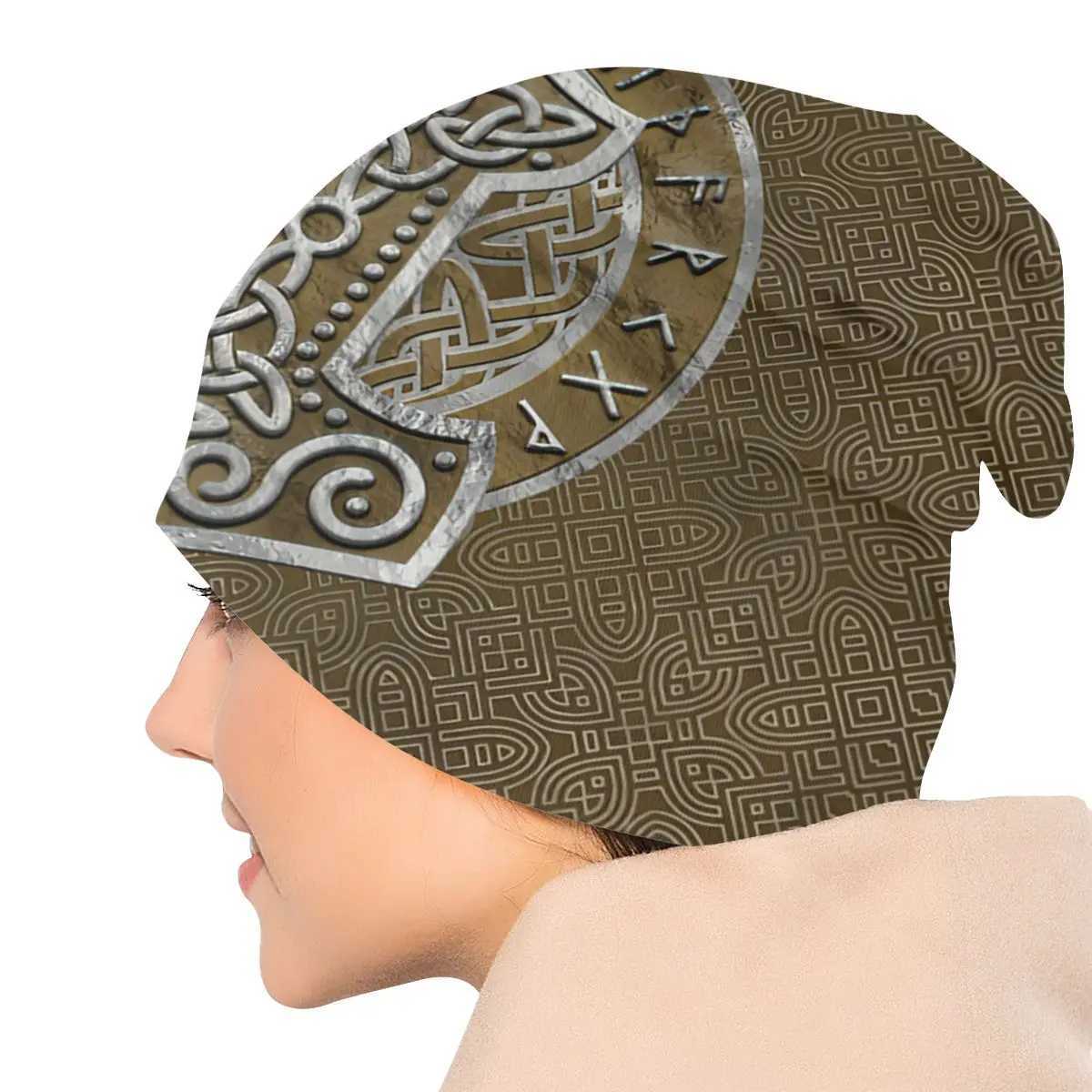 Vikings Ragnar Lothbrok Sklies Beanies Caps Mills The Hammer Knit Hat Winter Warm Bonnet Hats Men Wens Street Ski Cap X250212