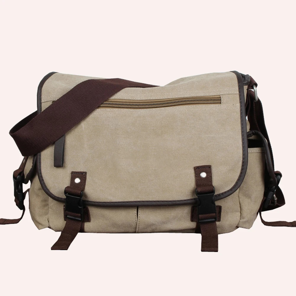 Unisex Messenger Bag Large Capacity Crossbody Bags For Men Water Resistant 14 Inch Laptop Pouch Adjustable Strap for School Work 250207