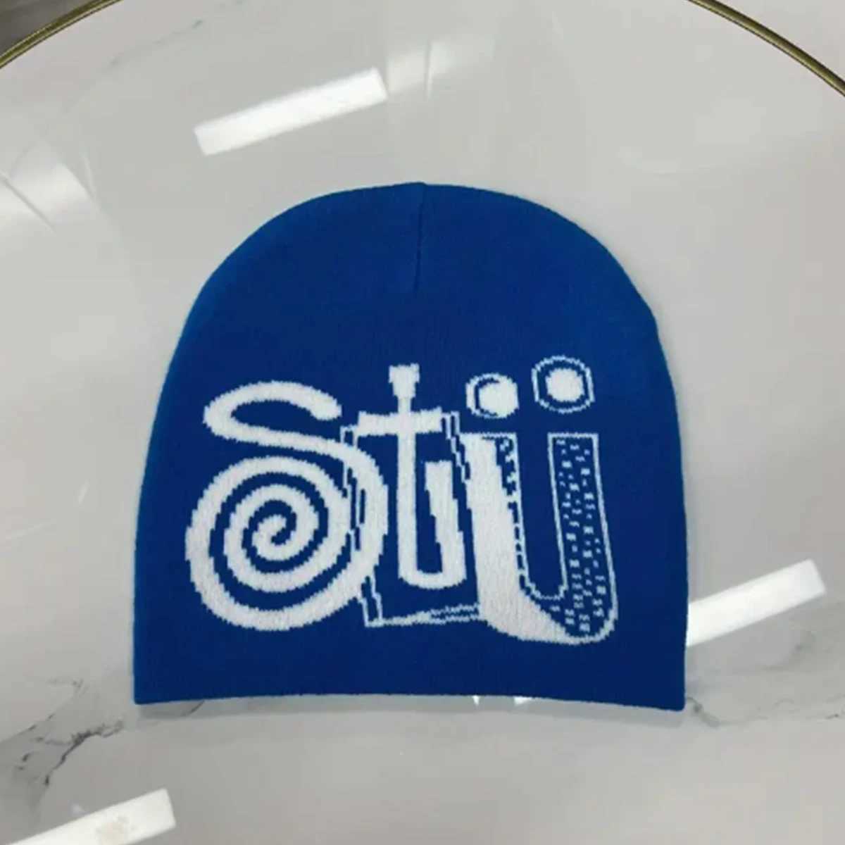 STU Letter Jacquard y2k hipp Knitted Hat Fashionable And Cool Beanie Hat Suitable For Daily Use Ideal for Gifts X250212