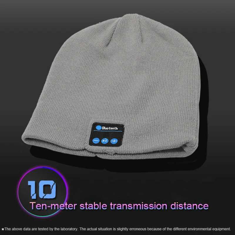 Wireless Bluetooth Knitted Beanie Hat With phones Music Phone Call Function Gifts For Men Outdoor Use X250212