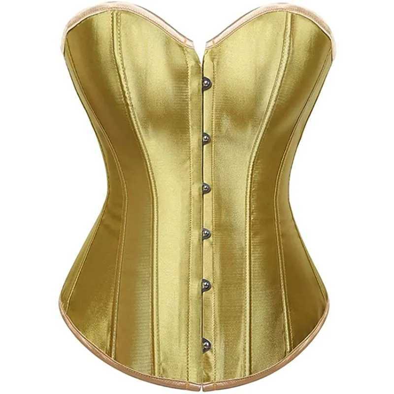 Sexy Satin Body Shaper Underbust Corset Women Steampunk Bustier Top Lingerie Gothic Waist Trainer Shapewear Underwear ClothesXJ250212