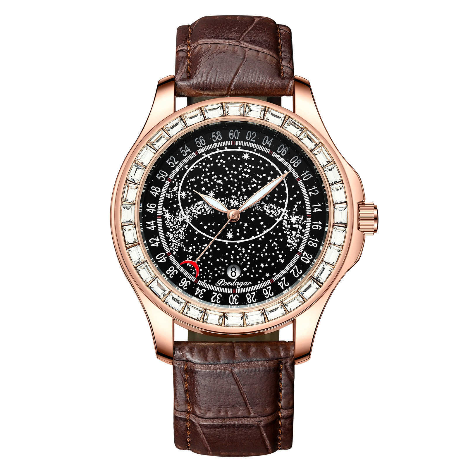 Swiss brand new mens watch waterproof luminous belt quartz watch live broadcast W250212