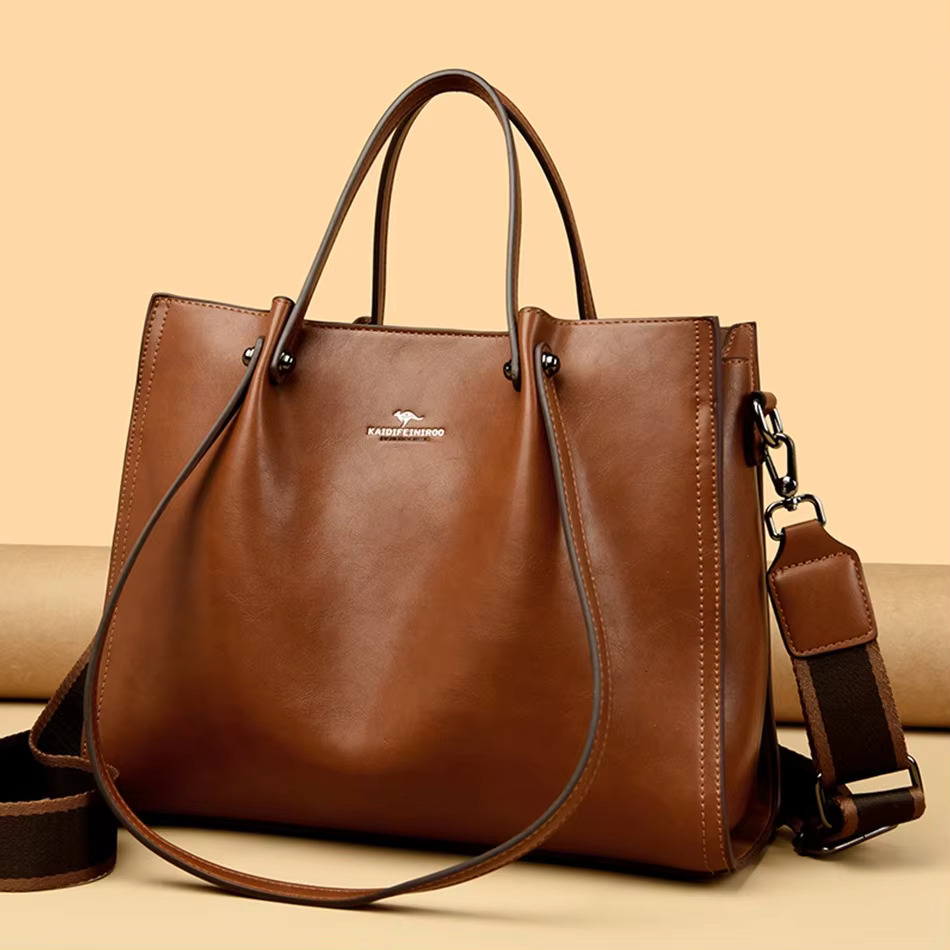 hot Genuine Leather Crossbody Handbags for Women: Designer Tote & Shoulder Bags