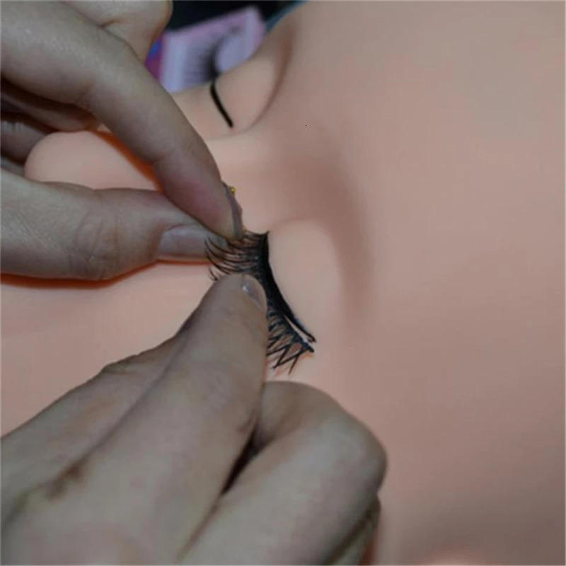 Mannequin Heads Eyelash Extensions Head Practice Closed Eyes Mannequin Head Massage Makeup Eyelash Extension Practice Model 250214