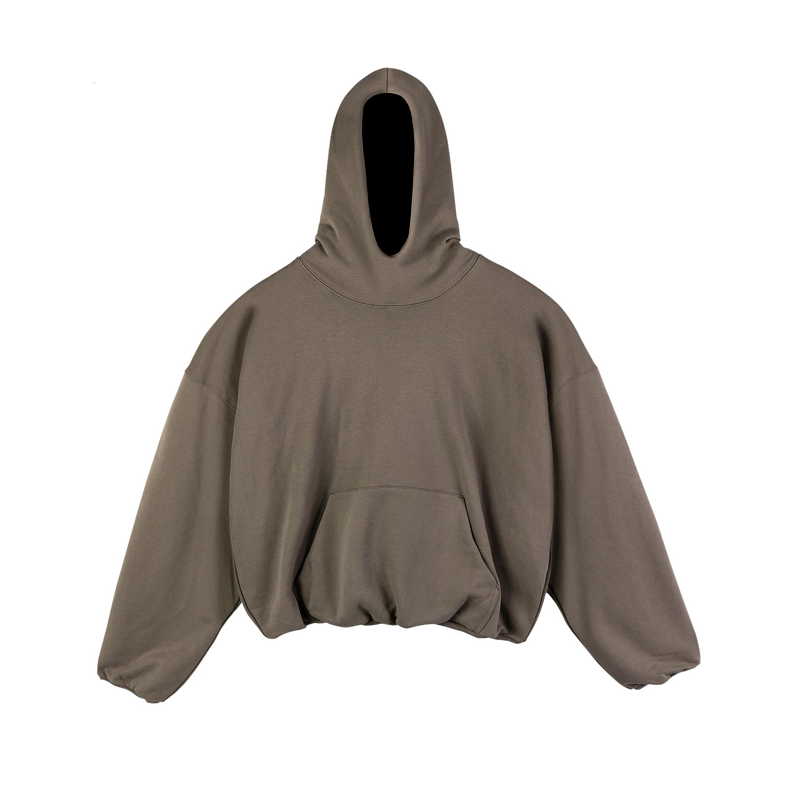 Cotton Fleece Long-Sleeved Jumper Loose Double Hoodie Sweater Men's And Women's Street Style INS Hem Tightening Sweatshirts