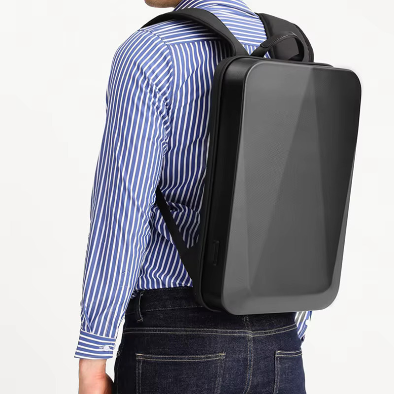 Fashion Hard Shell Anti-Thief Backpack Waterproof Man Backpacks Business Travel Bag Laptop Bag With TSA Password USB Charging