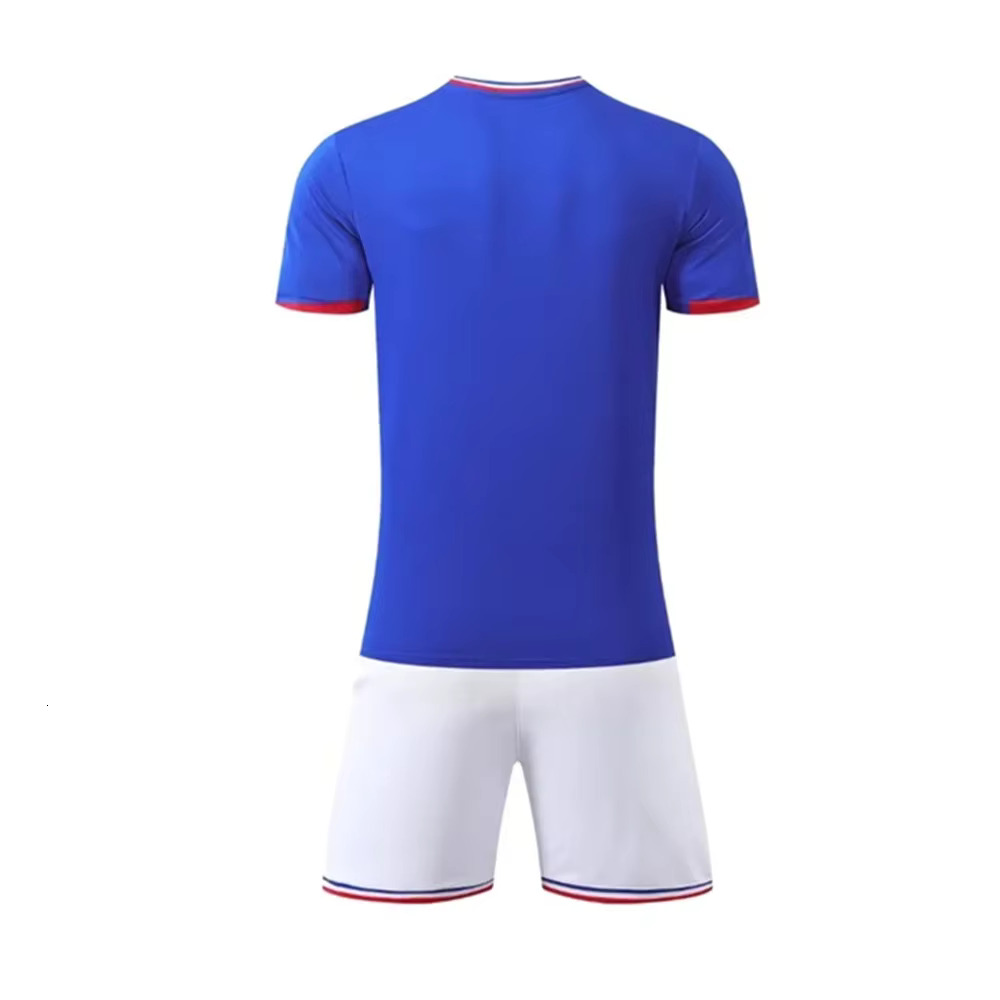 Adult Children's Clothing Set Football Sport Uniforms Boy Girl French Fans Jersey Training Wear Games Kits Leisure Shirt