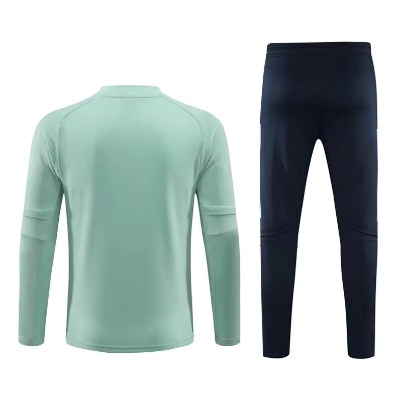 New Men's Sports Set Espanol Fans Long Zipper Jacket Training Wear Games Jerseys Soccer Kit Aldult Tops And Trousers Casual Wear