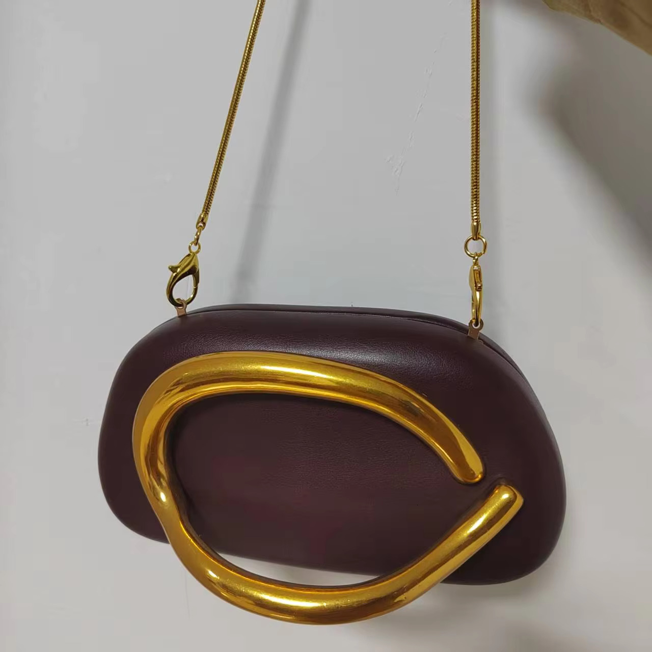 2025 Spring New Wedding Clutch Purse Evening Party Bag With High Quality Gliding Metal