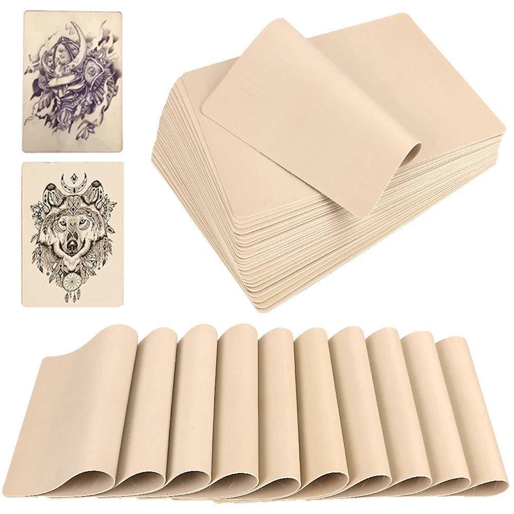 Tattoo Skin Practice 5pcs and 10pcs Transfer Paper Double Sided Microblading anent Makeup Silicone for Beginner And Artists 250207