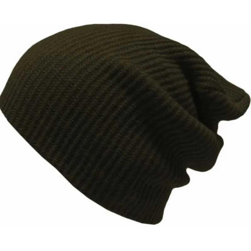 Solid Winter Hats Beanie Knitted Skl Caps for Men Wen Navy Red Dark Gray Black X250212