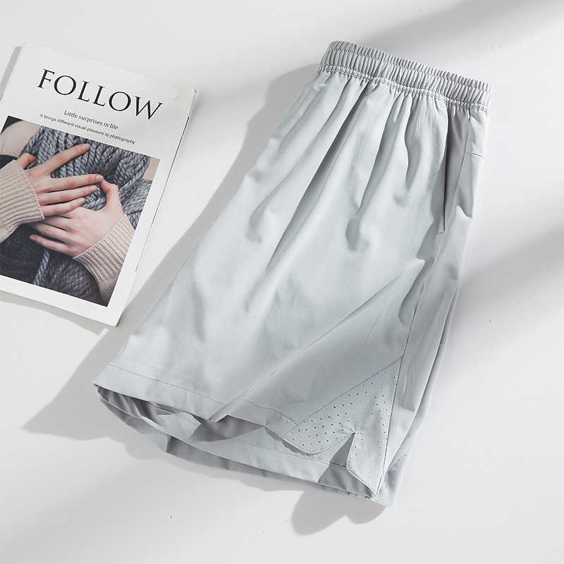 Ice silk casual pants mens summer thin stretch quick drying shorts mens short pants plus loose sports pants W250212