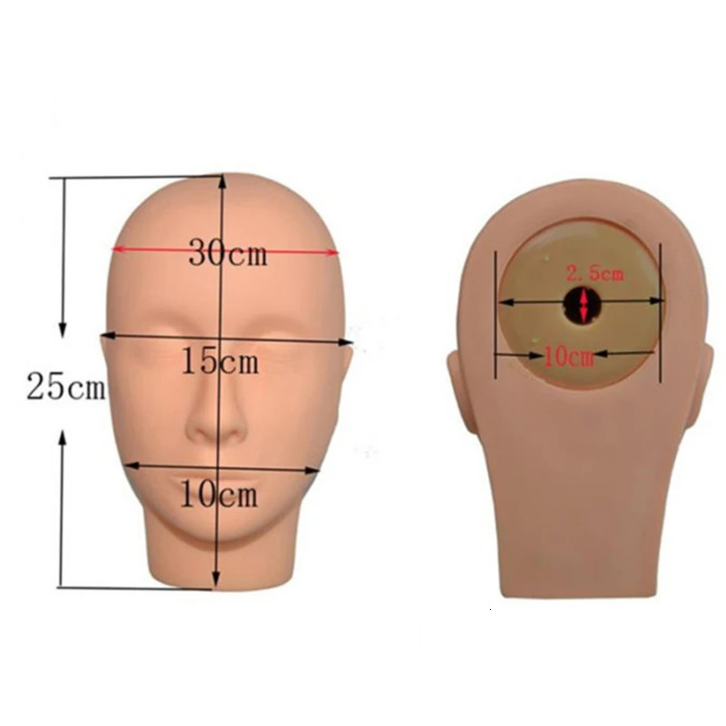 Mannequin Heads Eyelash Extensions Head Practice Closed Eyes Mannequin Head Massage Makeup Eyelash Extension Practice Model 250214