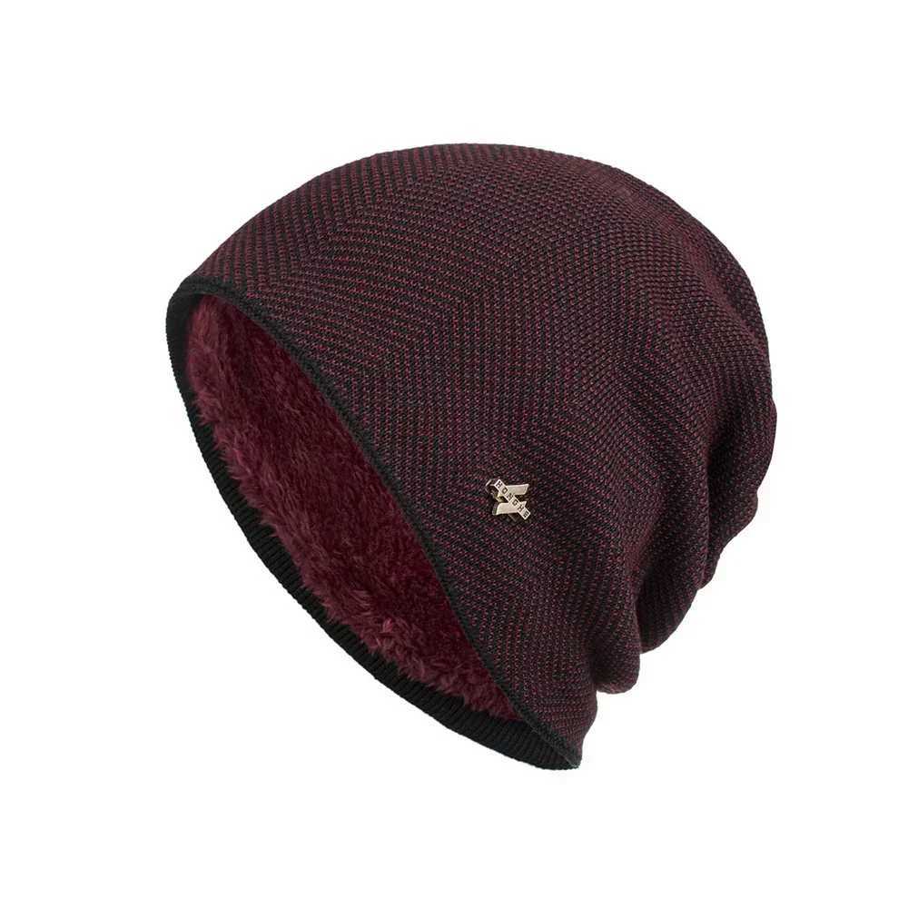 2024 Thick HONGHE Beanies for Wen Men Casual Knit Skl Cap Soft Stretch Cable Knitted Hat Outdoor Fashion Warm Stocking Hats X250212