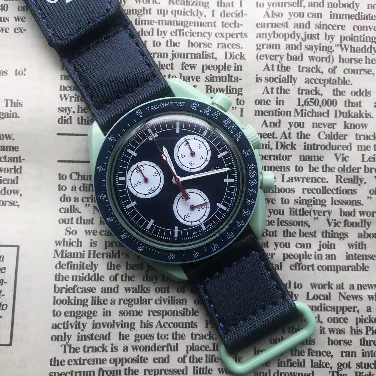 Moon Mercury Co branded Planet Space Watch Timing Six needle quartz watch is popular W250212