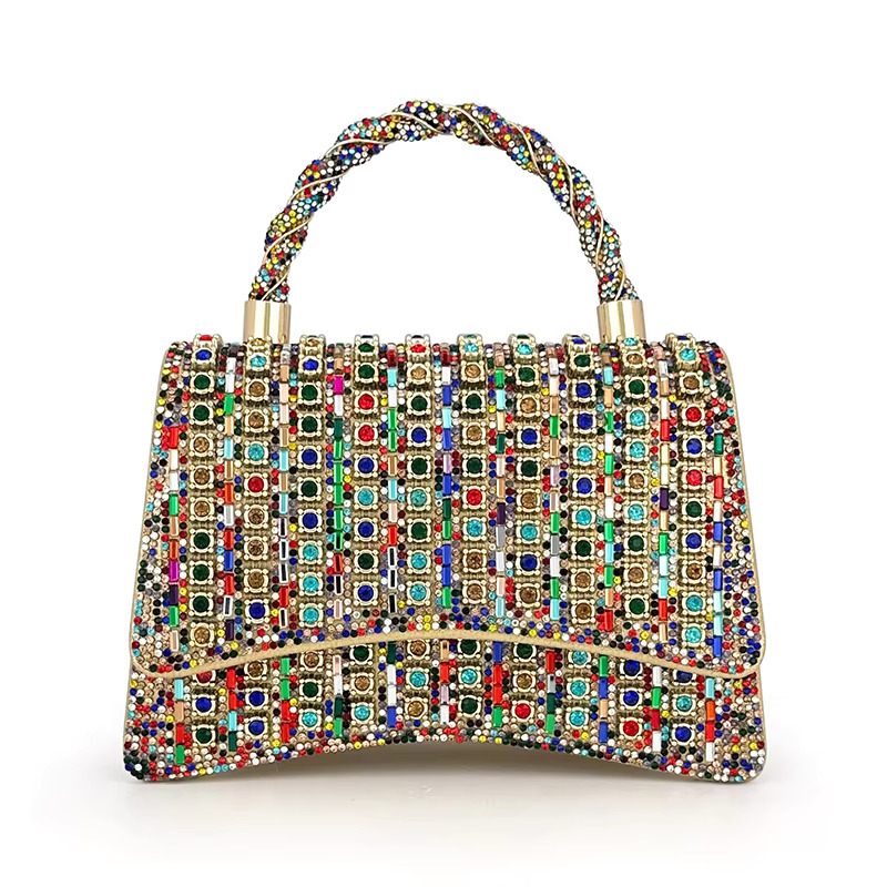 Dazzg High-End Custom-Made Evening Niche Design Small Square Bag, Women's New Fashion Single Shoulder Crossbody Bag