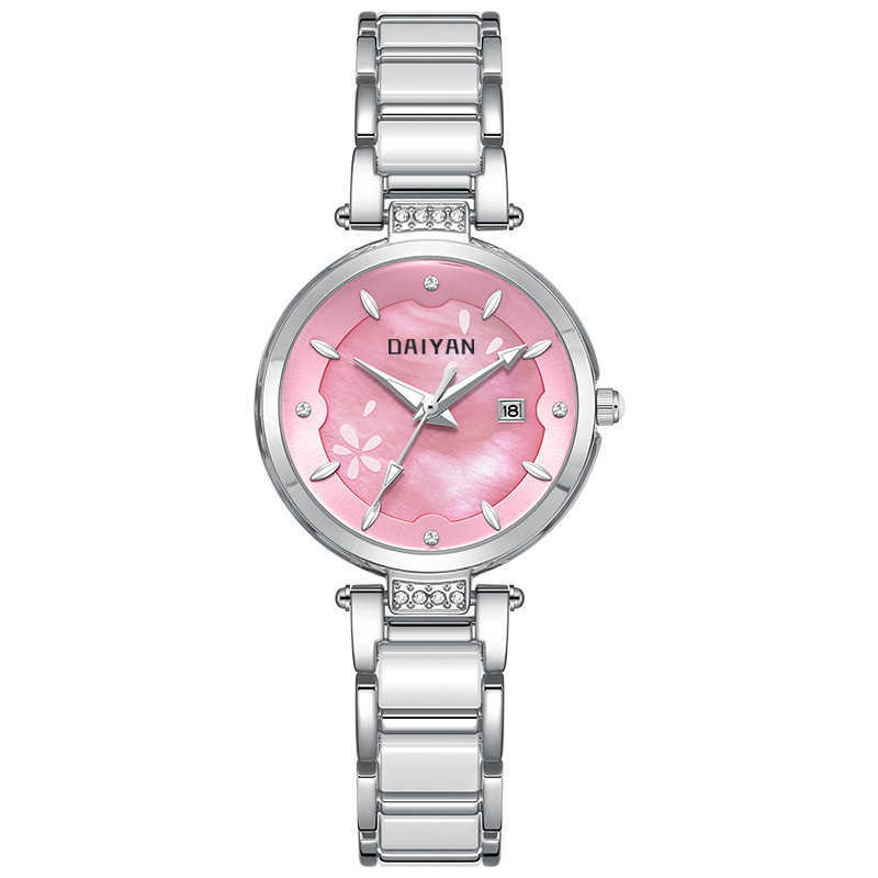 DAIYAN watch Womens watch Fashion simple waterproof quartz watch Ceramic steel band waterproof Tiktok same watch W250212