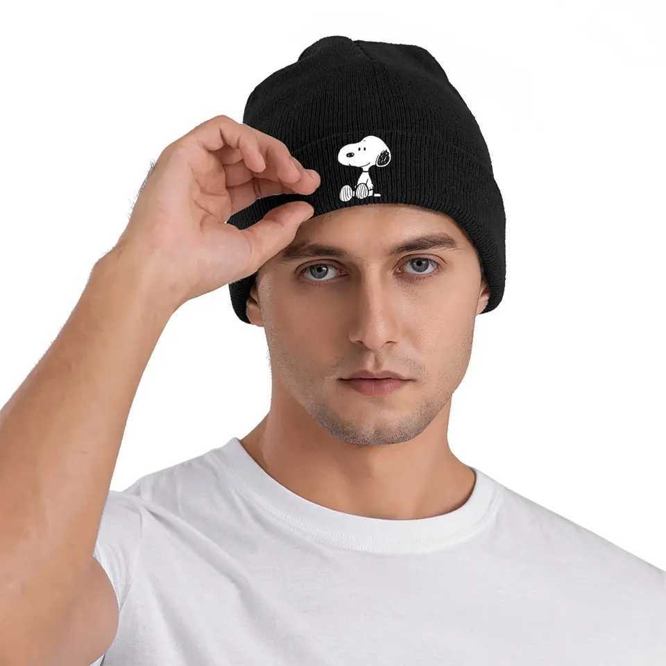 Knitted Hat Wens Mens Sklies Beanies Winter Hats Acrylic Warm Cap X250212